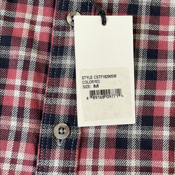 NWT COASTAORO buttoned short sleeve shirt/ Medium - Picture 6 of 10